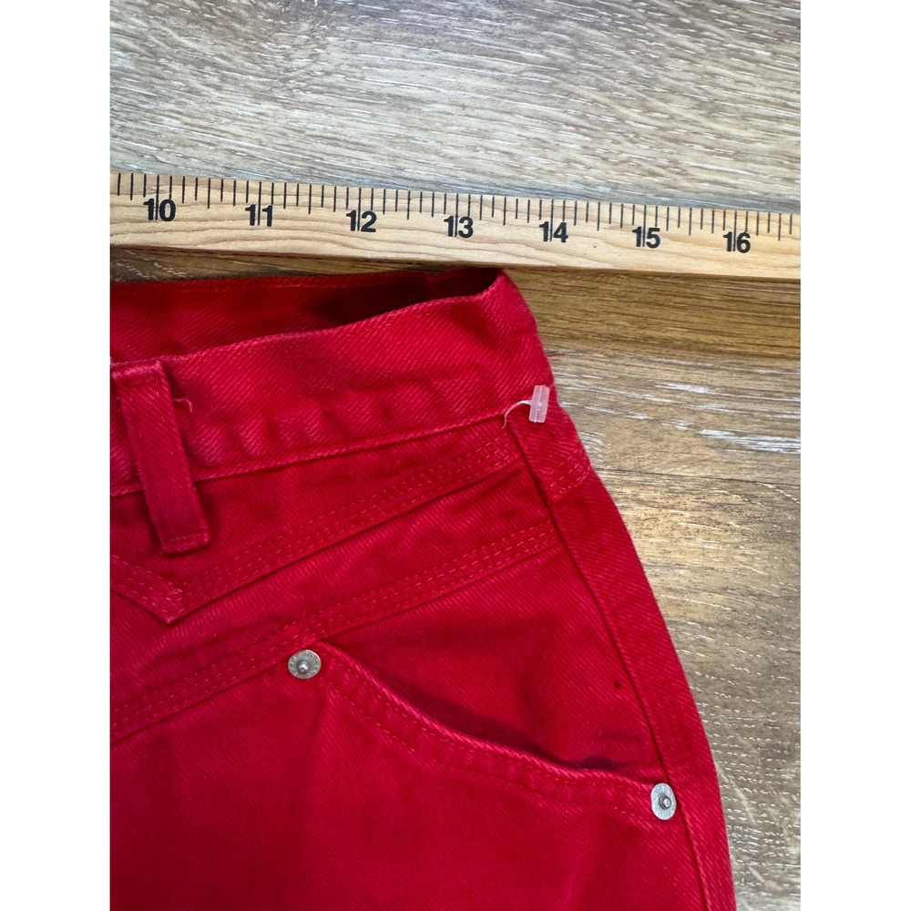 Vintage Roper Red High Waisted Western Jeans Straight Leg Made in USA Size 13 - Picture 3 of 11